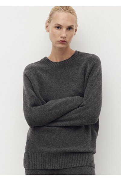 MANGO Woman Yuvarlak yaka triko kazak