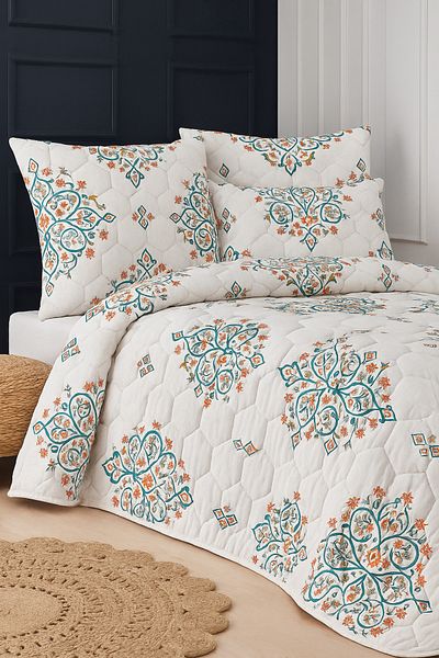Mislina Home Canary Single Quilted Filled Pique 4 Season Honeycomb Dsn | Pillow Case Gift |   160X230Cm