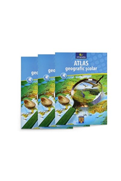 Herlitz Atlasul școlar geografic pentru clasele V-VIII, color, multicolor, ma...