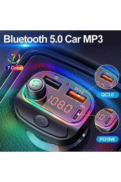 BGRJ Automotive Kit auto modulator FM BGRJ-C15, player MP3, USB, tip C, încărcare rapidă
