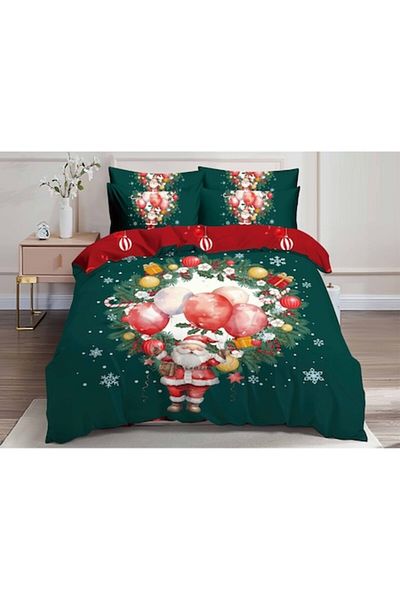 OEM Double Bedding Set, Christmas 3D Model, 6 pieces, Finet Cotton