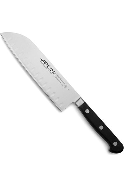 ARCOSS Nóż Santoku ze szlifem kulowym ÓPERA dł. 180/303 mm