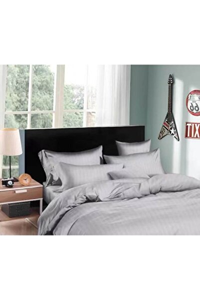 OEM Bed Linen Set, 6 Pieces, Double, 230x250cm, Finet, Gray