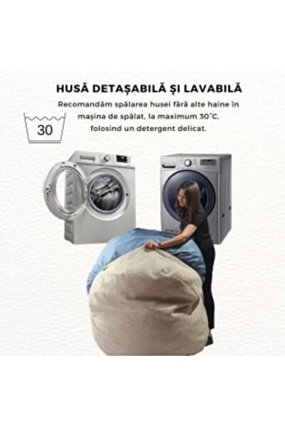 Pufrelax Fotoliu Relaxo Xl, Material Impermeabil - Blue Royal