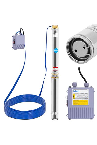 Hillvert Pompă de adâncime din oțel inoxidabil 9000 l/h până la 72 m