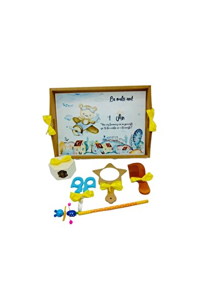 OEM Set tava pentru taierea motului, 6 piese, personalizat ursulet