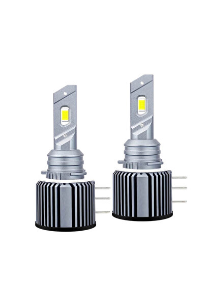 BGRJ Automotive Becuri LED H15 Canbus 140W, lumină albă rece, 12000 lumeni