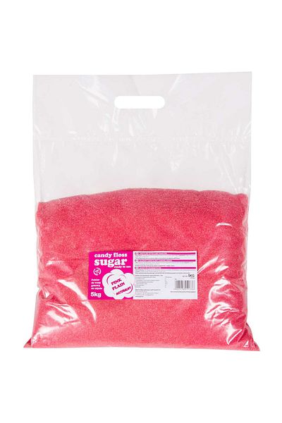 GSG24 Zahăr colorat pentru vată de zahăr, roșu, aromă naturală, 5 kg