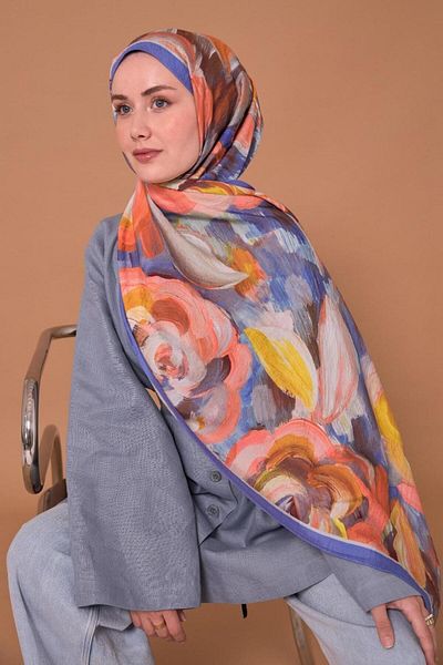 Mahal Silkhome Rose Pattern Mayda Shawl