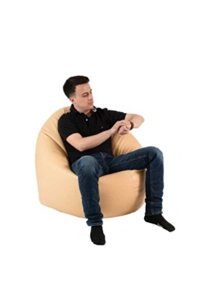 Pufrelax Fotoliu Relaxo XL, Material Piele Ecologica - Nude