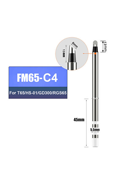 Choice10 رأس مكواة اللحام FM65-C4 FM65 لمكواة اللحام T65 HS-01 GD300، سخان بد...