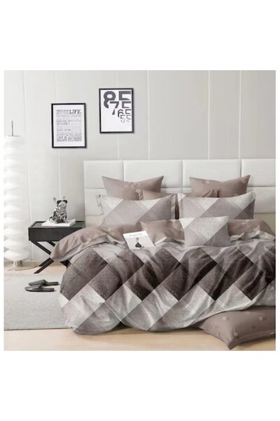 OEM Double Bed Linen Set, 2 Persons, 4 Pieces, 240x250 cm, Multicolor