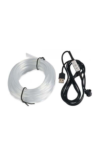 BGRJ Automotive RGB wire 5m car ambient light, 2 ends, USB plug, 7 colors