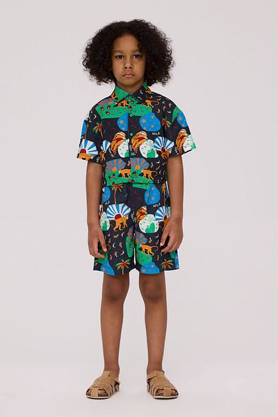Nebbati Boy Patterned Shorts