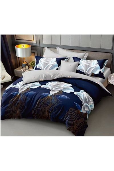 OEM Double Bedding Set, 6 Pieces, 2 Persons, 180x200 cm, Multicolor M16