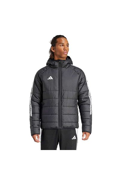 adidas Мъжко черно палто с качулка Tiro 24 Winter
