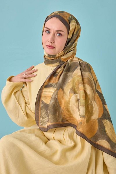 Mahal Silkhome Rose Pattern Mayda Shawl