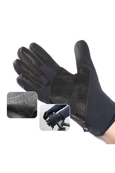 Hurtel Rękawiczki zimowe do telefonu sportowe outdoor narty rower jogging roz. XL czarne