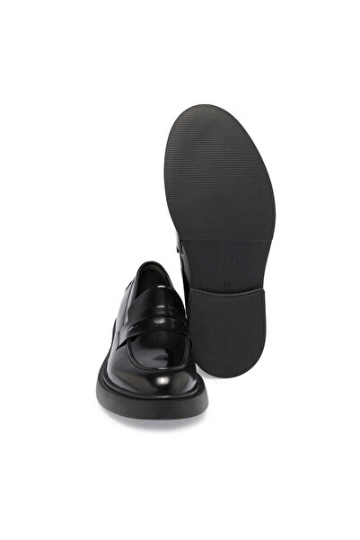 Tergan Siyah Hakiki Deri Erkek Klasik Ayakkabı - E24S1AY57003-A35