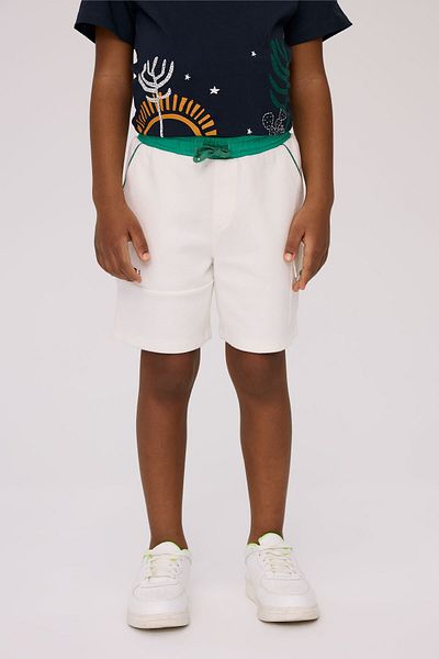 Nebbati Boy Ecru Shorts