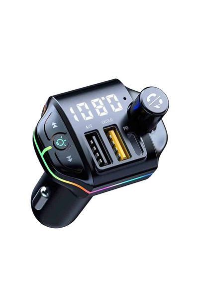 BGRJ Automotive Kit auto modulator FM BGRJ-A10, player MP3, USB, tip C, încărcare rapidă