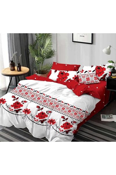 OEM Double Bedding Set, Traditional Print, 6 Pieces, Finet, 220x230cm, Multicolor