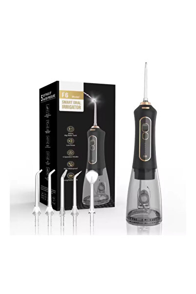 OEM Irigator oral portabil Smart F6, reîncărcabil cu 5 vârfuri, 3 niveluri de...