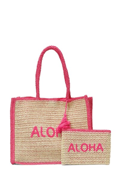 Butigo Geantă de plajă pentru femei HASIR ALOHA PLJ 5FX fucsia