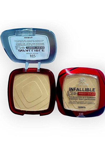 Kerry Rose كريم أساس بودرة كيري روز إنفاليبل يدوم 24 ساعة - مقاوم للماء، تغطية كاملة، لمسة نهائية غير لامعة،