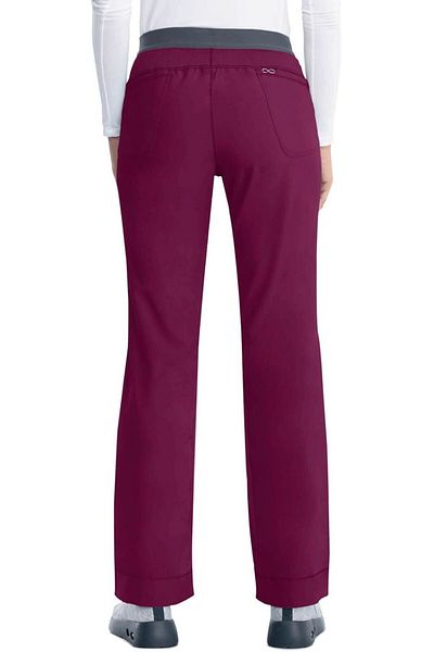 Cherokee UNIFORMS Pantaloni Medicali Antimicrobieni Cherokee PROTX2® Slim cu Talie Joasă - Wine Marime Uniforma: XXS
