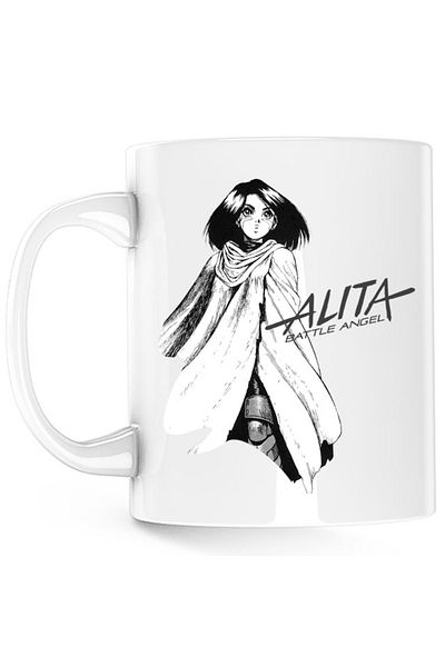 OEM Cana Battle Angel Alita Gally Genos Makoto Ghost Shell Mecha, white, 330 ml