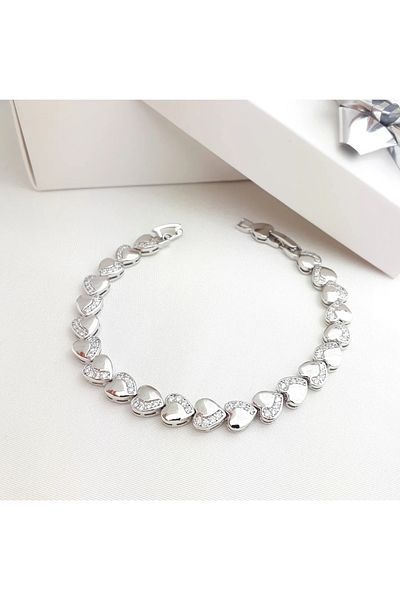 G Sport POLO Steel Heart Motif Detailed Bracelet