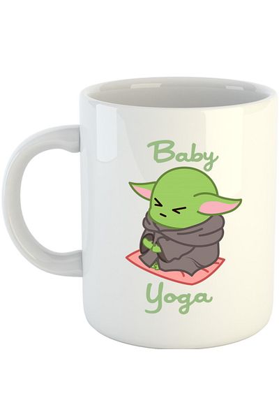 OEM Cana Baby Yoda Meditate Morning Stress, alba, 330 ml