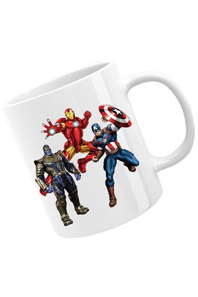 OEM Cana Captain America Iron man Jump Thanos Machine Action Toy, alba, 330 ml