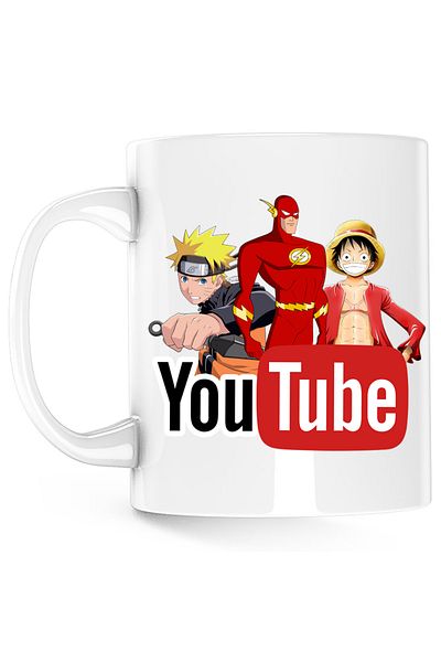 OEM Cana The Flash Naruto One Piece Anime Cartoon, alba, 330 ml
