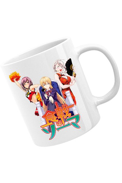 OEM Cana Food Wars Erina Alice Hisato Fan Anime Shokugeki, white, 330 ml