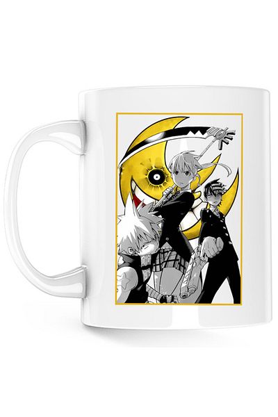 OEM Cana Soul Eater Group Death The Kid Black Star Soul Maka, alba, 330 ml
