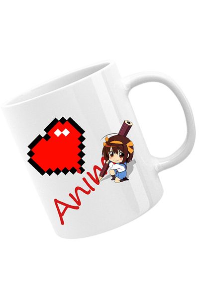 OEM Cana Haruhi Suzumiya Love Anime Minecraft Write School, alba, 330 ml