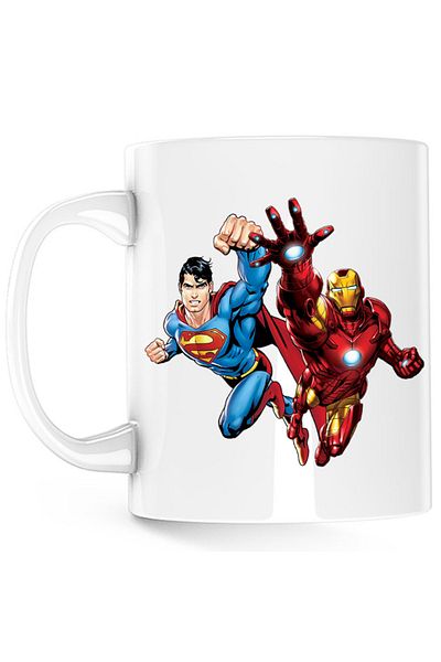 OEM Cana Ironman Superman Power Suit Marvel Comics, alba, 330 ml