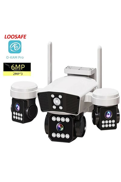 Loosafe Cameră de supraveghere 3 obiective (2 fixe + 1 mobilă) 6 MP LS-B 3-Pro