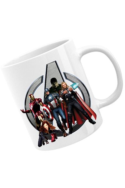 OEM Cana Thor Avangers Hulk Iron Man Captain America Allience Heroes, alba, 330 ml