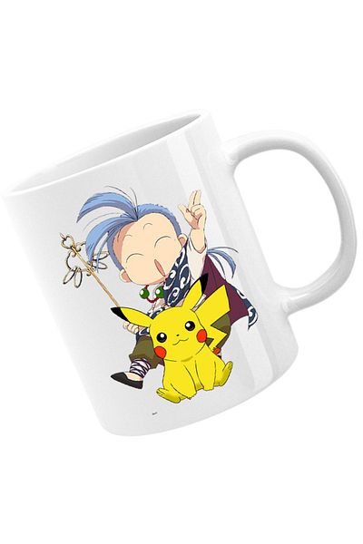 OEM Cana Fushigi Yuugi Chichiri Chibi Pokemon Pikachu Monk, alba, 330 ml
