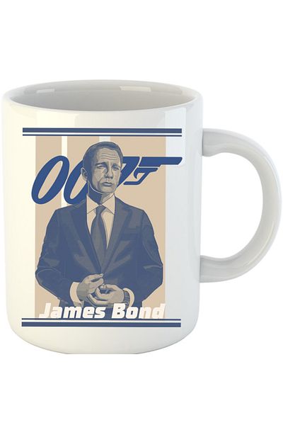 OEM Cana James Bond Sean Connery No Time to Die Illustration, alba, 330 ml