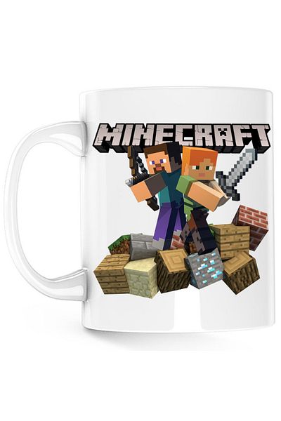 OEM Cana Minecraft Fight Loot Bow Sword Beginner Material, alba, 330 ml