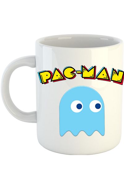 OEM Cana Pac Man Blue Ghost Monster Logo, alba, 330 ml