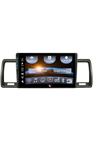 navi-it Navigatie dedicata Toyota Hiace 2004-2019, USB&Butoane fizice frontale, Android 13, Wireless Carplay