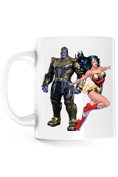OEM Cana Thanos Wonder Woman Hero Villian Star, alba, 330 ml
