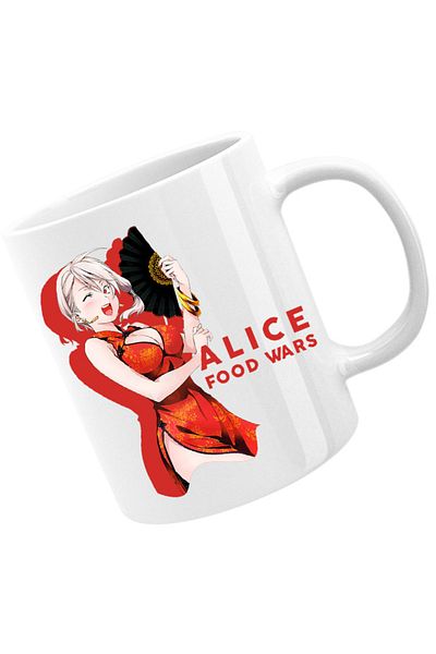 OEM Cana Food Wars Alice Fan Chinese Dress Animeuri, alba, 330 ml