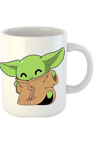 OEM Cana Baby Yoda Dance Happy Fun, alba, 330 ml