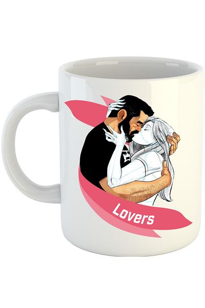 OEM Cana NFT XOXO Lovers Kiss Hug Kind Pencil Sketch, alba, 330 ml